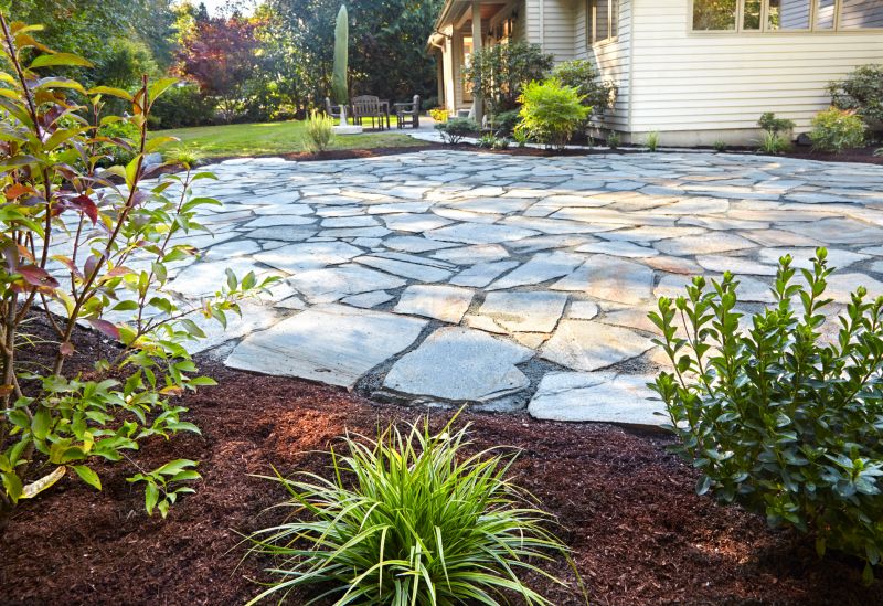 Rustic Cobblestone Patio